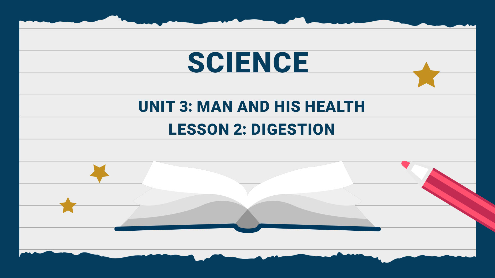 Unit 3: Man and His Health - Lesson 2: Digestion